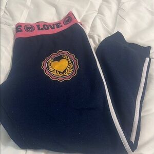 Women’s Love Emblem Navy Joggers
